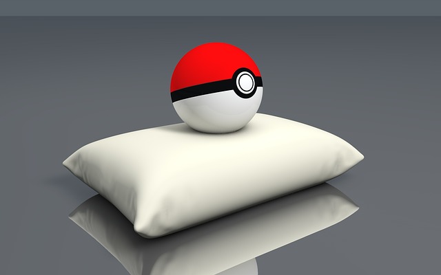 pokéball na polštářku